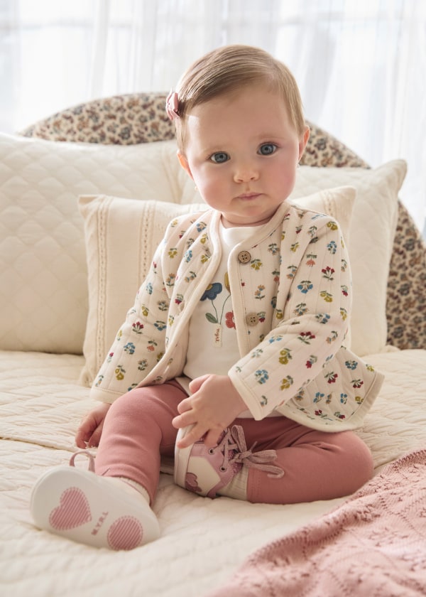 baby quilted jacket + tee + legging set