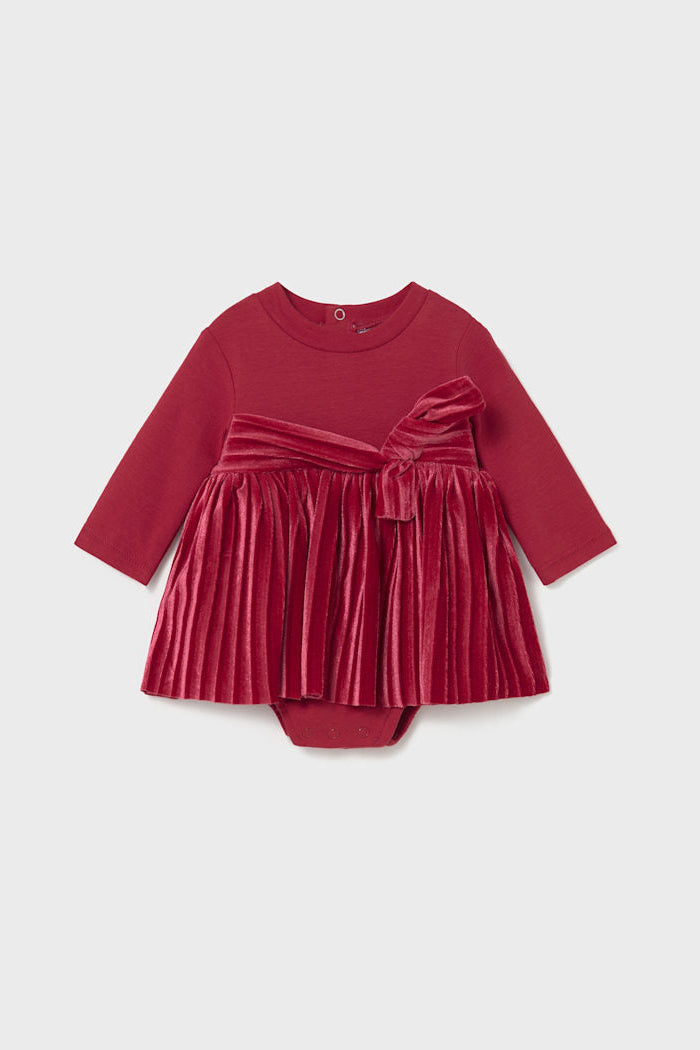 baby girls velour onesie dress