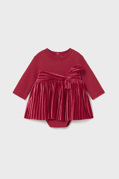 baby girls velour onesie dress