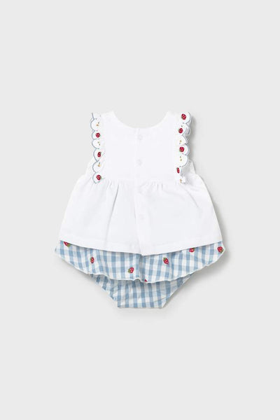 baby strawberry tee + skirt set