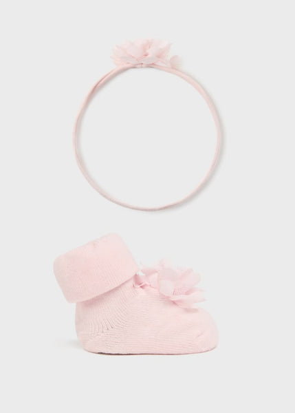 baby chiffon headband + sock set