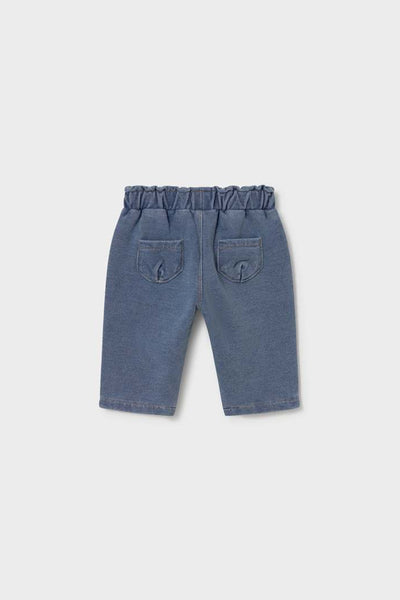 baby knit denim pant