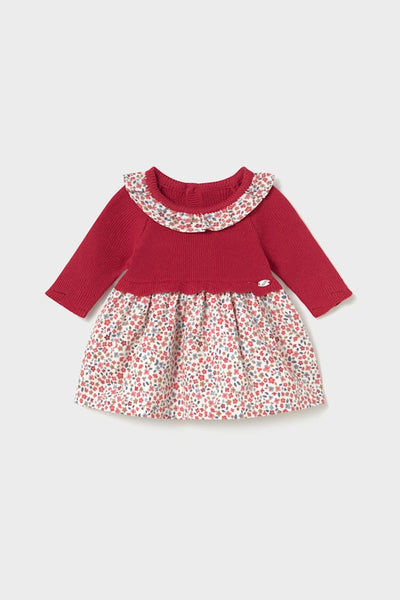 baby print skirt knit dress