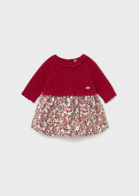 Load image into Gallery viewer, baby knit + print skirt dress
