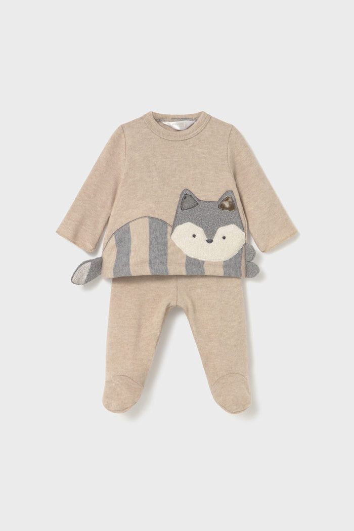 baby fox knit sweater + pant set
