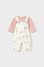 Load image into Gallery viewer, baby rib top + print overall
