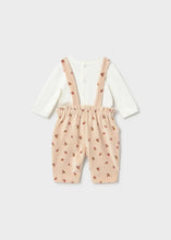 Load image into Gallery viewer, baby rib floral overall + tee set
