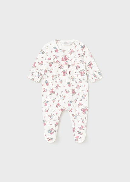 Infant floral footie
