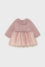 Load image into Gallery viewer, baby tulle skirt sweater dress

