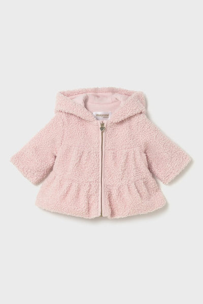 baby sherpa zip hoodie coat
