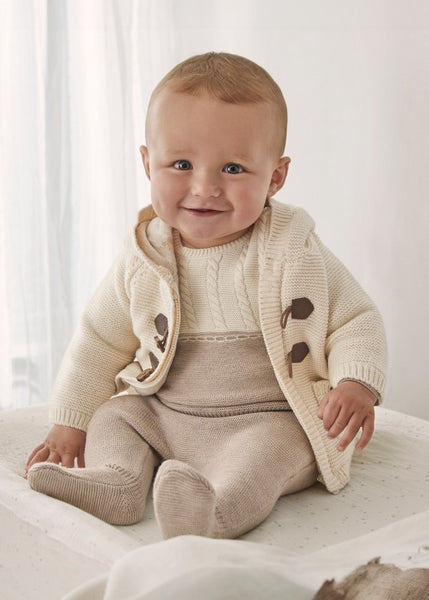 baby zip hooded cardigan
