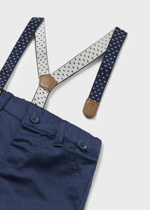 mini boy chino + suspenders