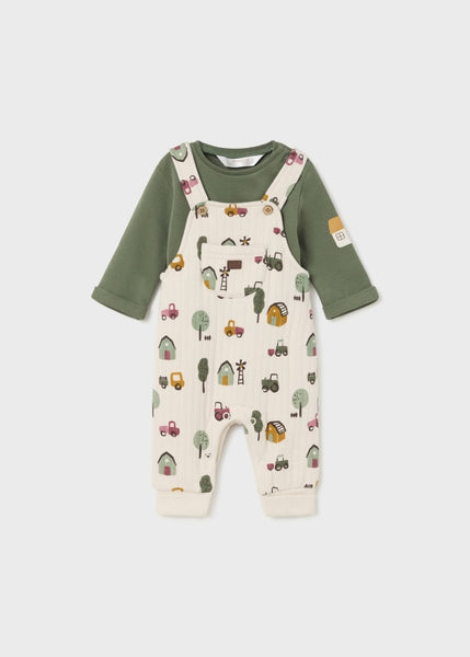 baby farm overall + tee