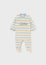 Load image into Gallery viewer, baby velour bear footie
