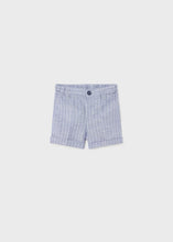 Load image into Gallery viewer, mini boy linen stripe shorts
