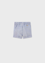 Load image into Gallery viewer, mini boy linen stripe shorts
