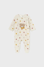 Load image into Gallery viewer, baby dot bear velour footie
