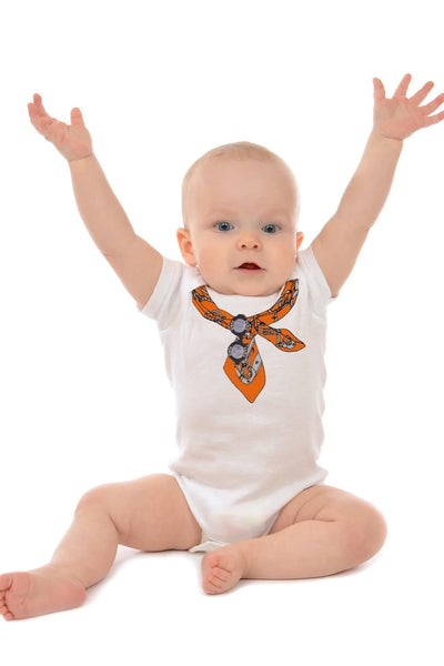 baby onesie scarf