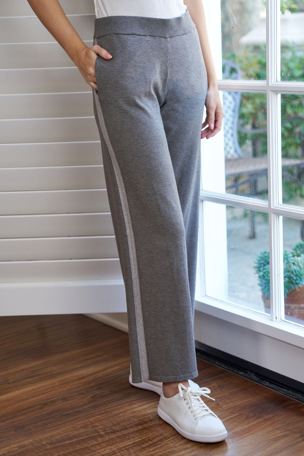 wide leg sweater knit pant