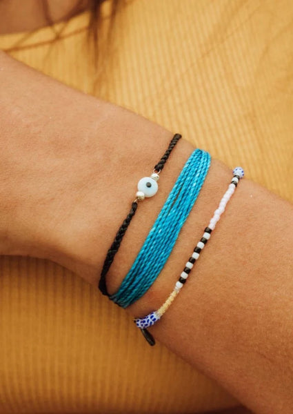 eye charm string bracelet