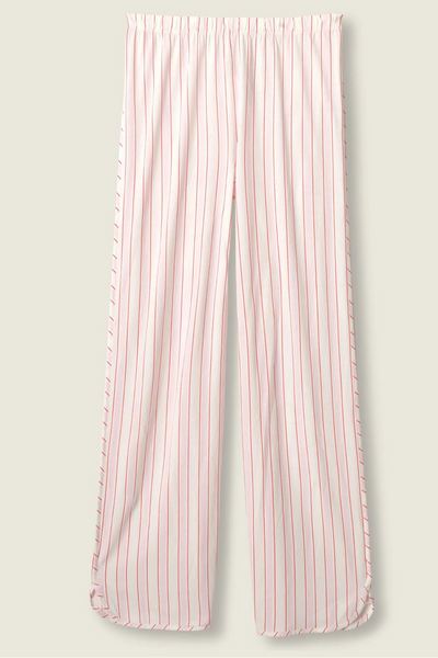 pink stripe lounge pant