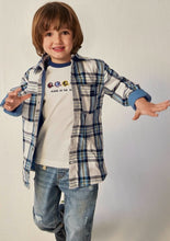 Load image into Gallery viewer, boys lined plaid shacket
