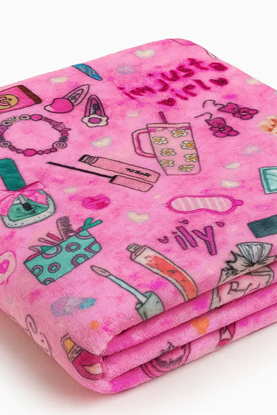 plush blanket slumber party