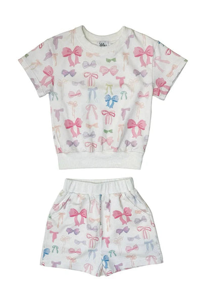 girls bows summer set