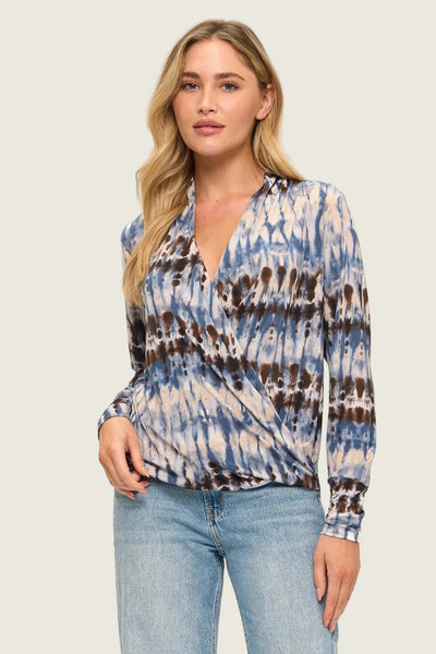 print surplice top