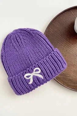 girls bow beanie
