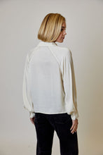 Load image into Gallery viewer, pearl trim blouse
