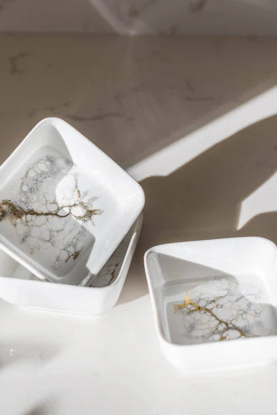 resin accent dipping bowl set 3