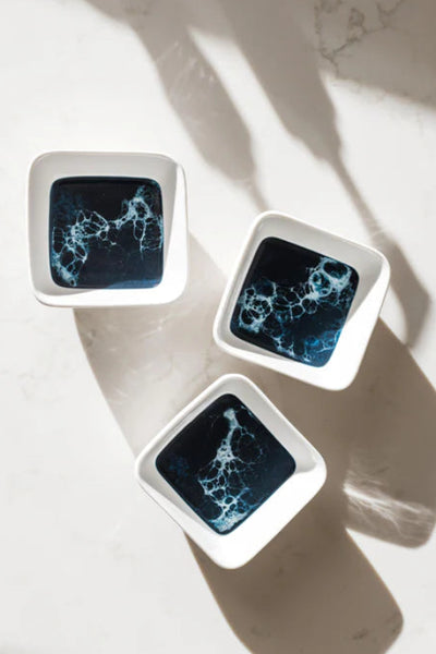 resin accent dipping bowl set 3