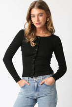 Load image into Gallery viewer, rib henley tee
