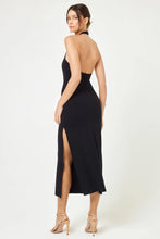 Load image into Gallery viewer, rib midi halter dress
