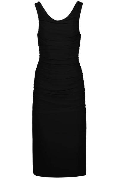 ruched tank midi dress