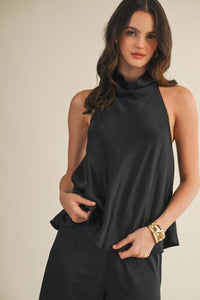 satin halter top