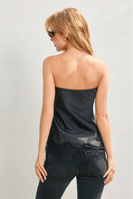 Load image into Gallery viewer, satin lace hem tube top

