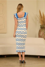 Load image into Gallery viewer, scallop knit midi dress
