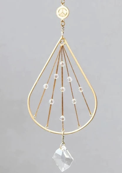 crystal mini suncatcher peace
