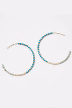 Load image into Gallery viewer, seed bead hoop earring
