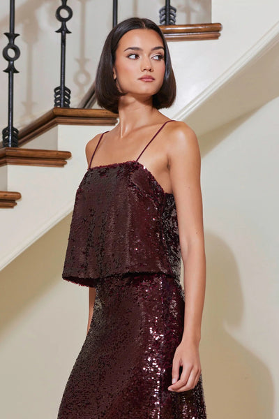 sequin cami top