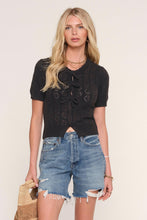 Load image into Gallery viewer, short sleeve bow cardigan
