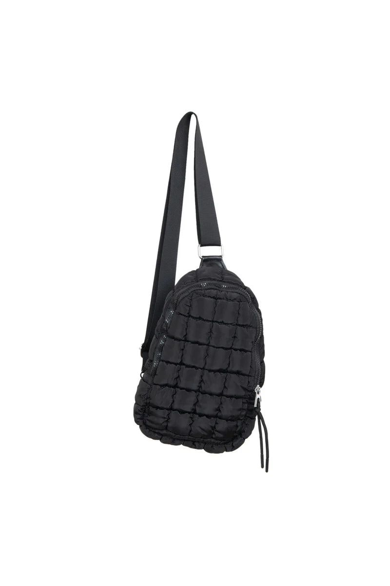 quilted sling bag