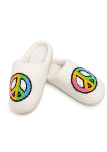 peace cozy slipper
