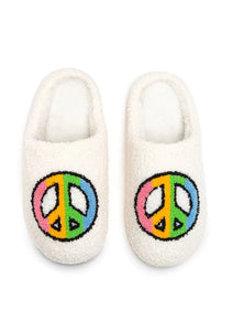 peace cozy slipper