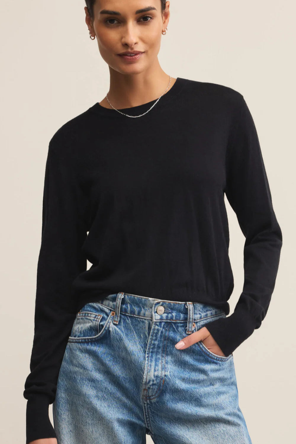 solid sweater
