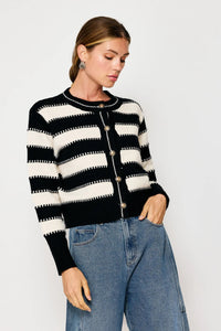 stripe cardigan