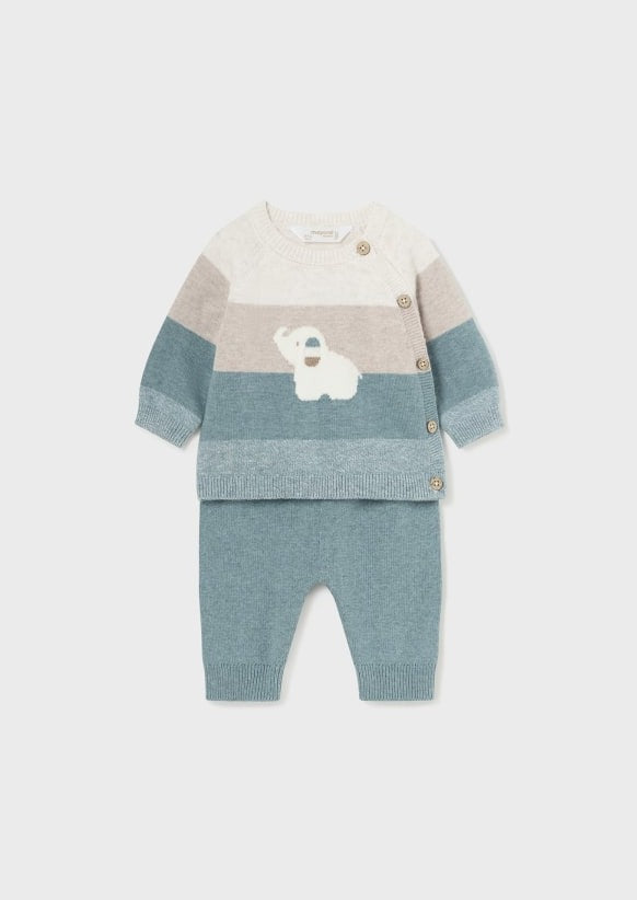 baby elephant sweater + pant set