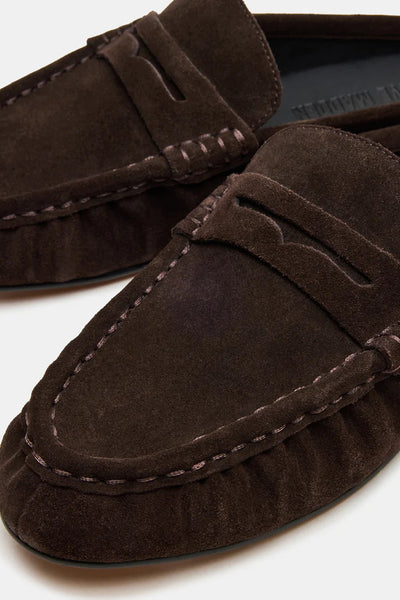 suede loafer slide